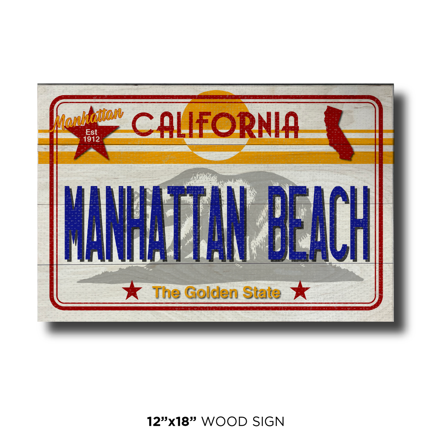CA License Plate Manhattan Beach