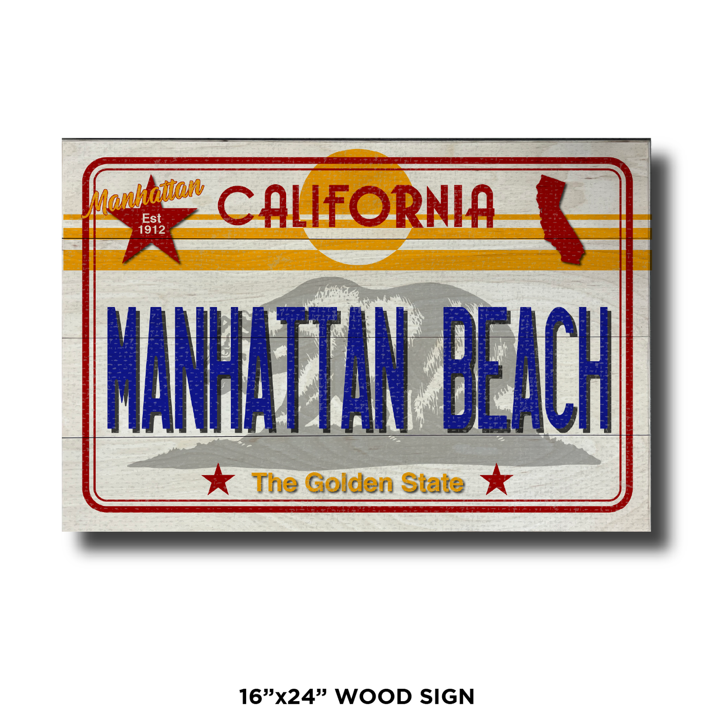 CA License Plate Manhattan Beach