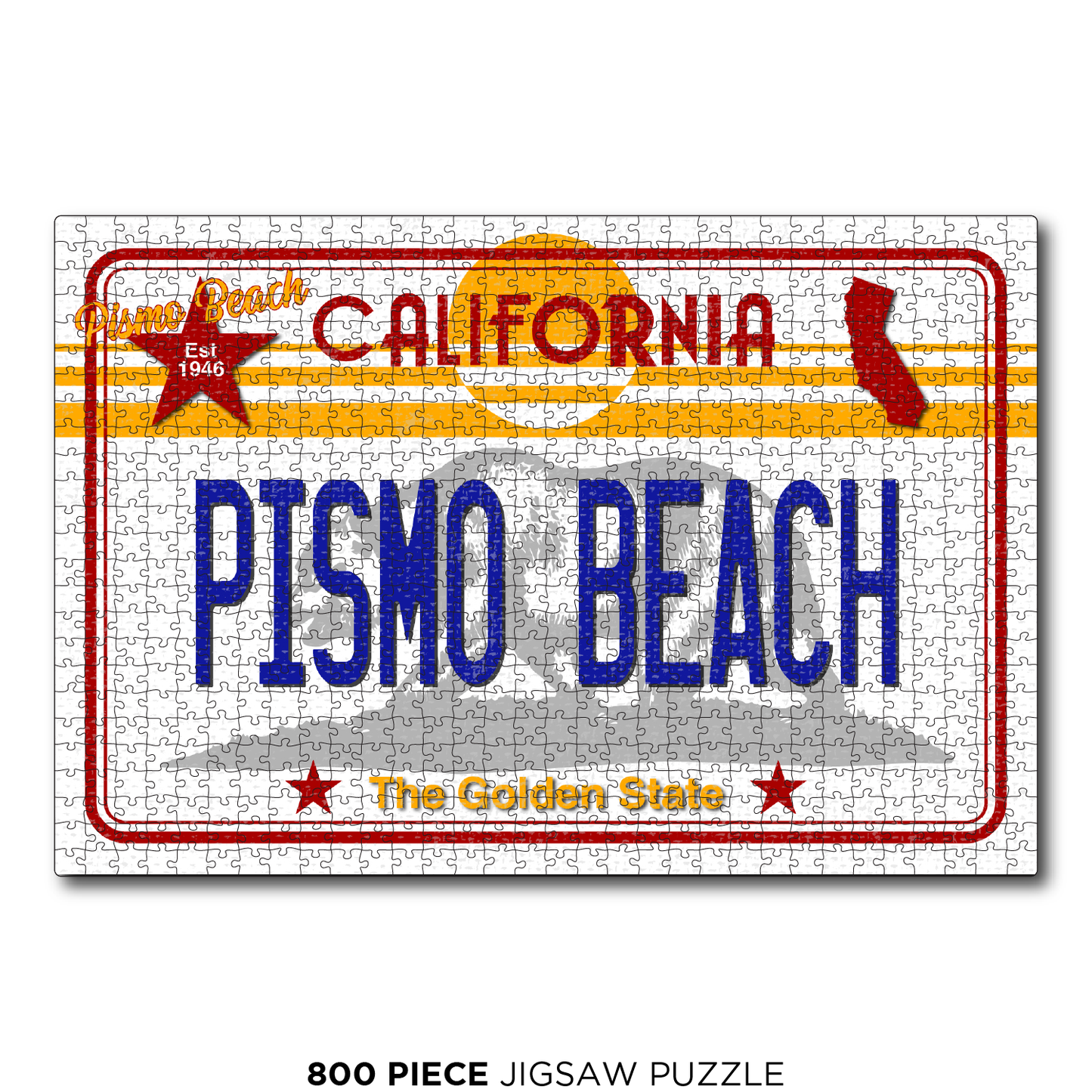 CA License Plate Pismo Beach