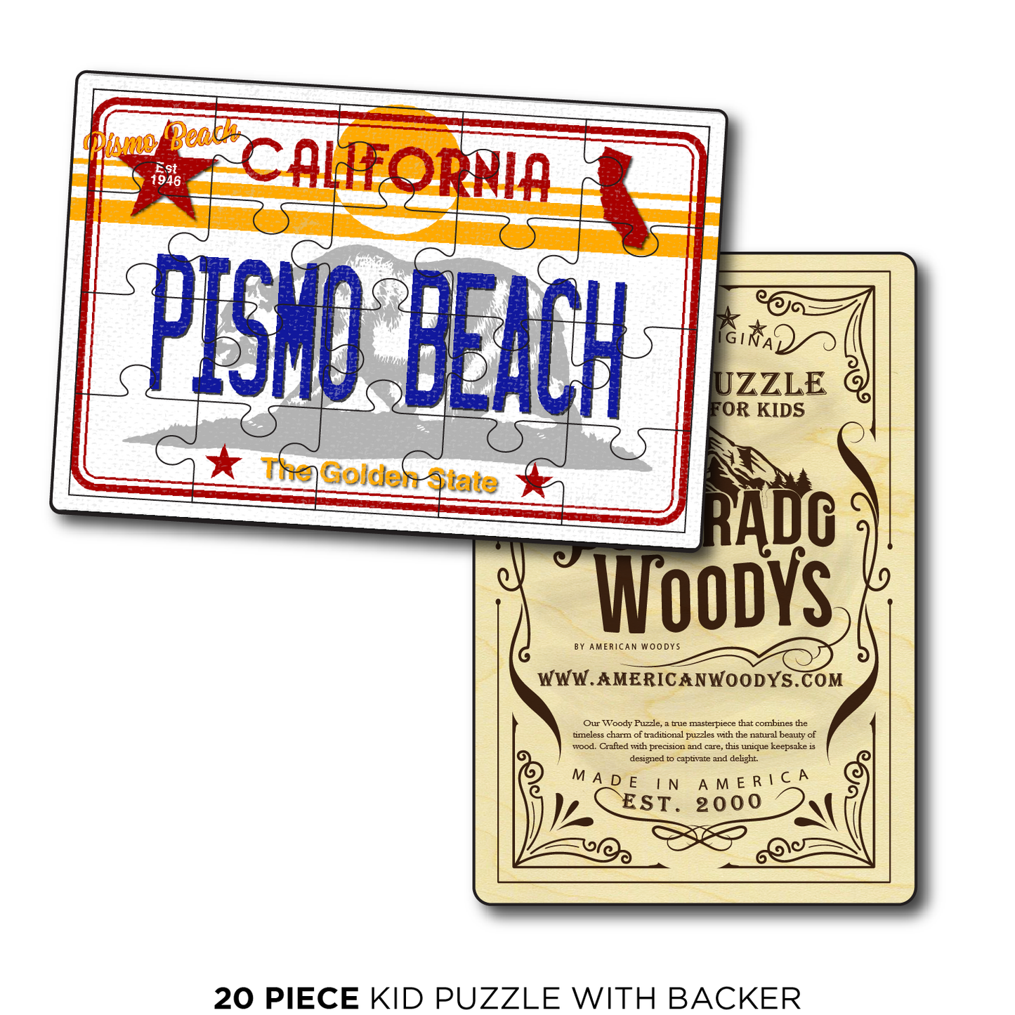 CA License Plate Pismo Beach