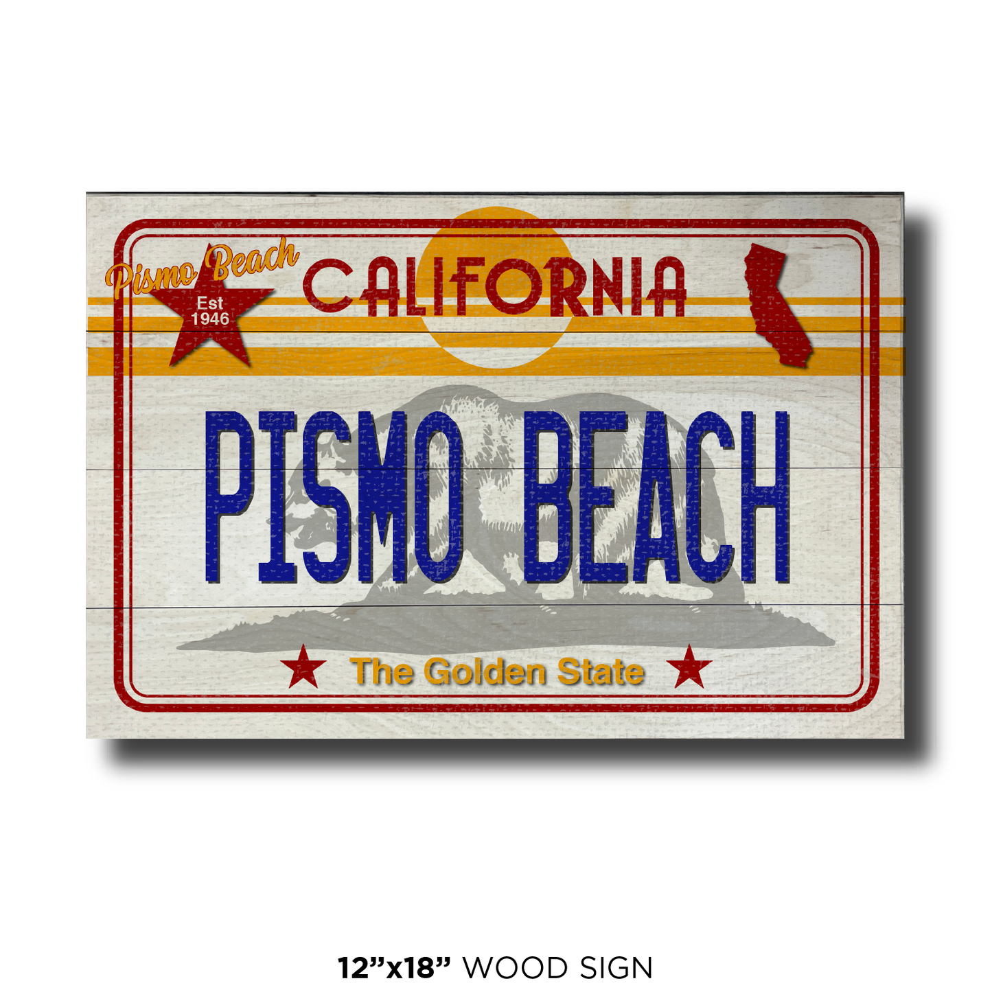 CA License Plate Pismo Beach