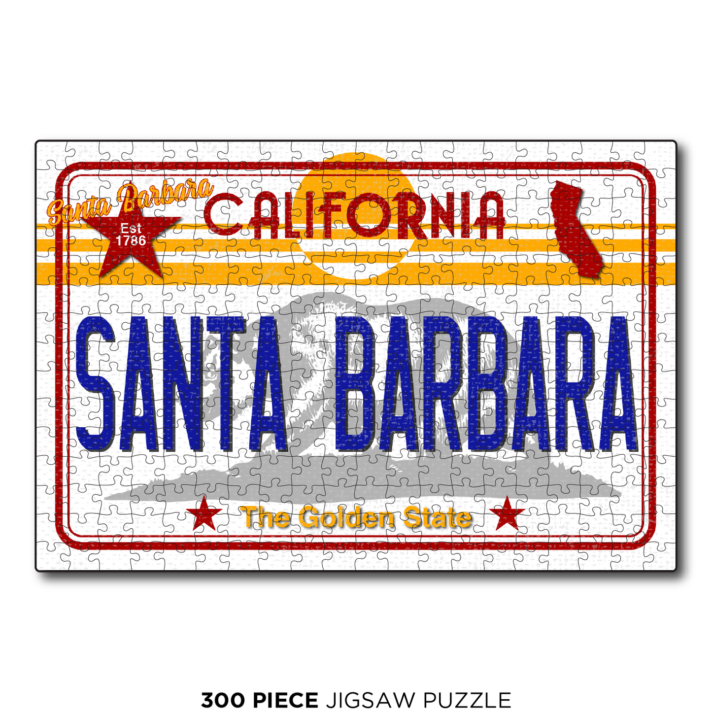 CA License Plate Santa Barbara