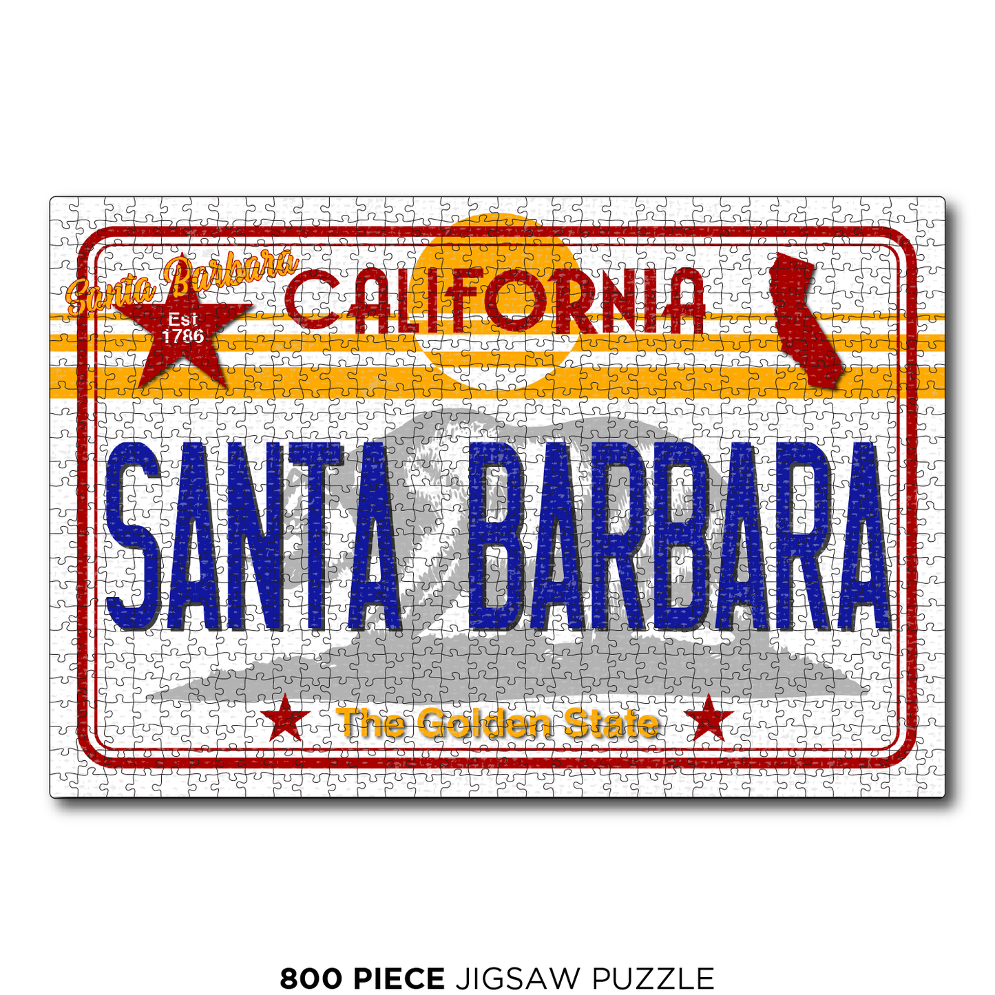 CA License Plate Santa Barbara
