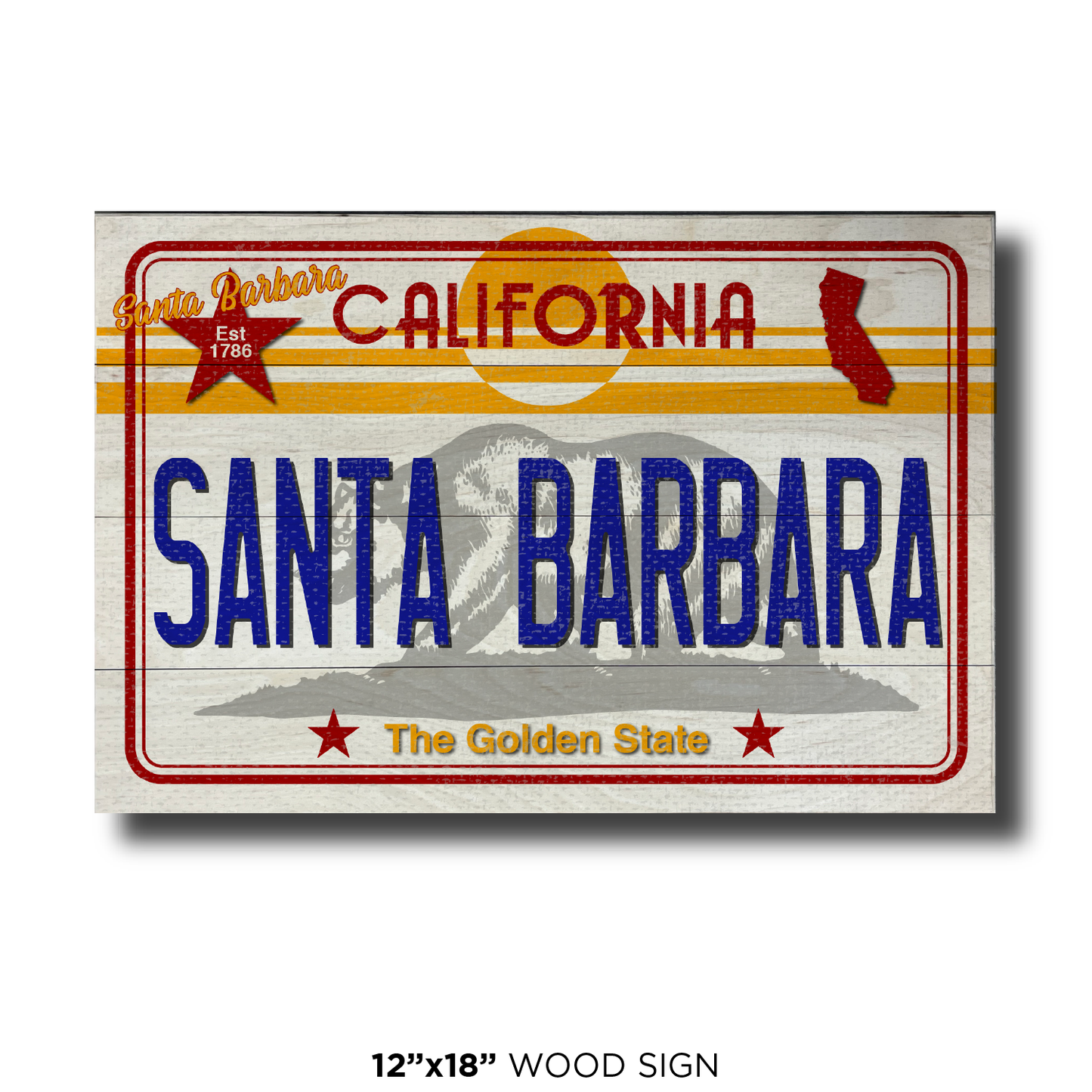 CA License Plate Santa Barbara