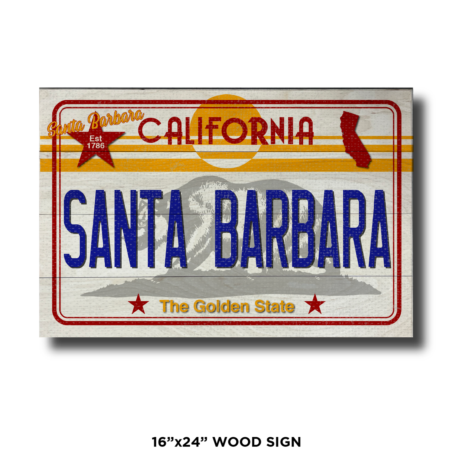 CA License Plate Santa Barbara