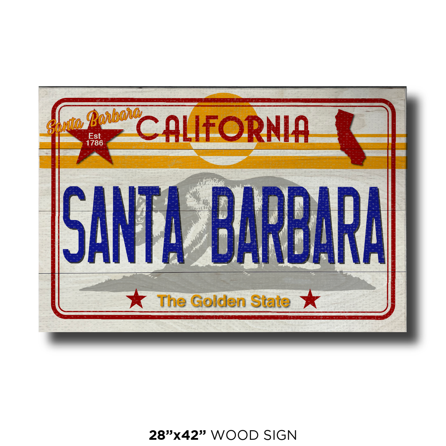 CA License Plate Santa Barbara