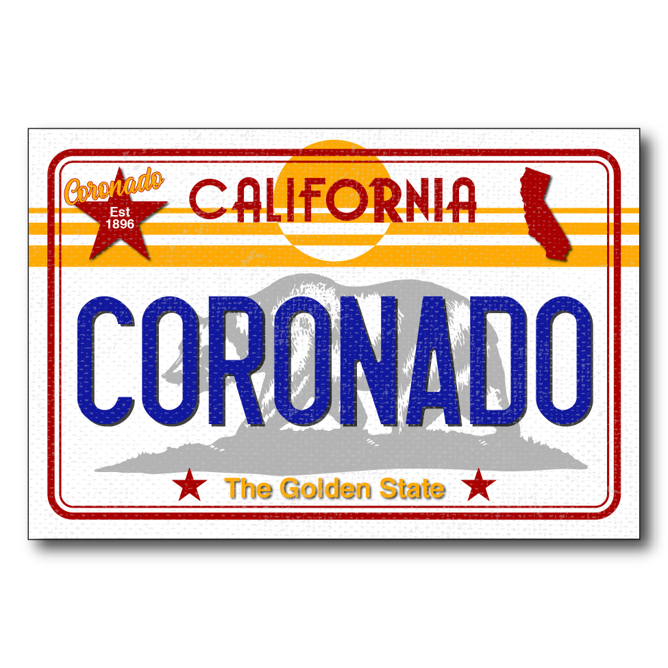 CA License Plate Coronado
