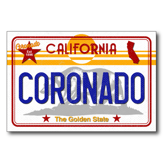 CA License Plate Coronado