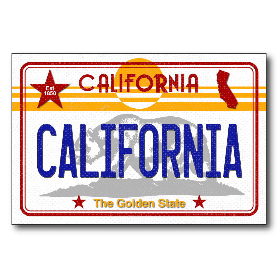 CA License Plate California