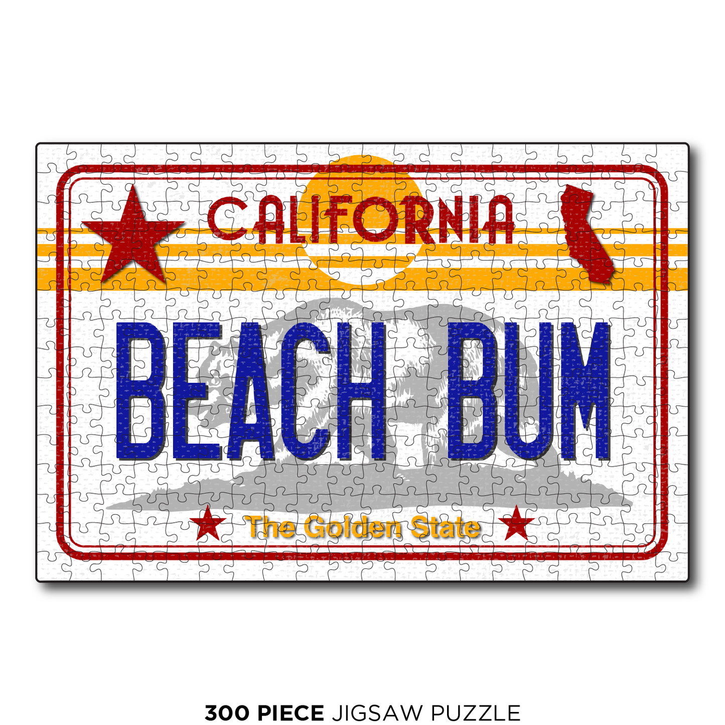 CA License Plate Beach Bum