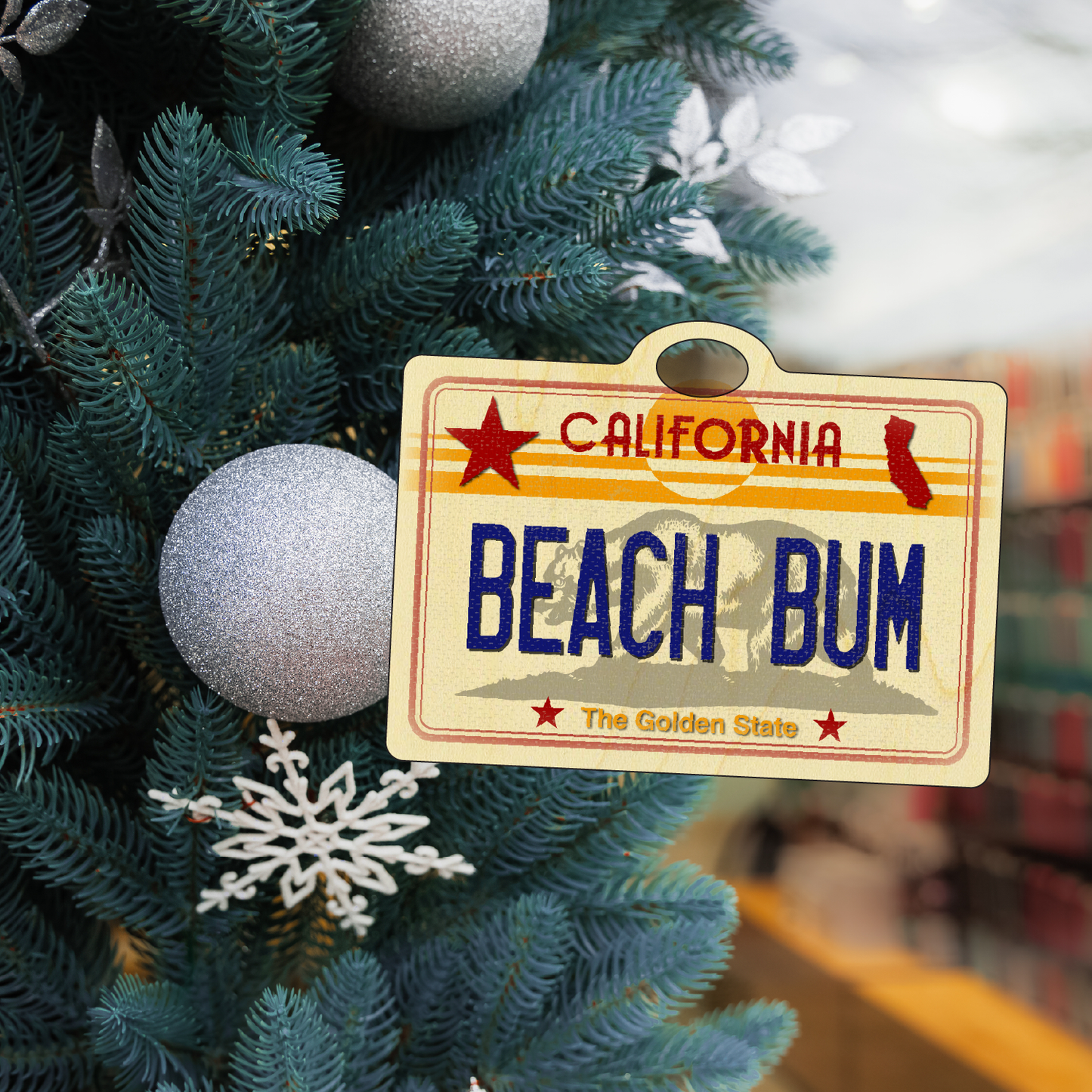 CA License Plate Beach Bum