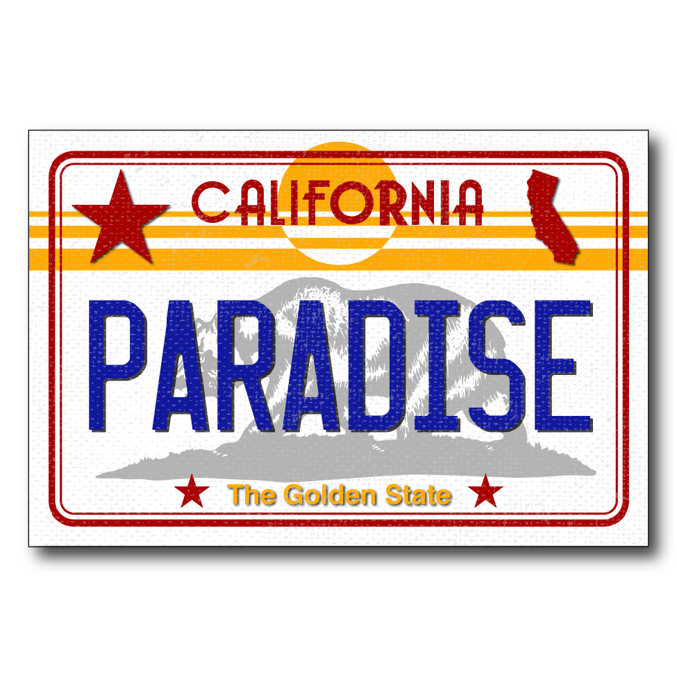 CA License Plate Paradise