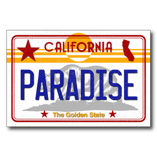 CA License Plate Paradise