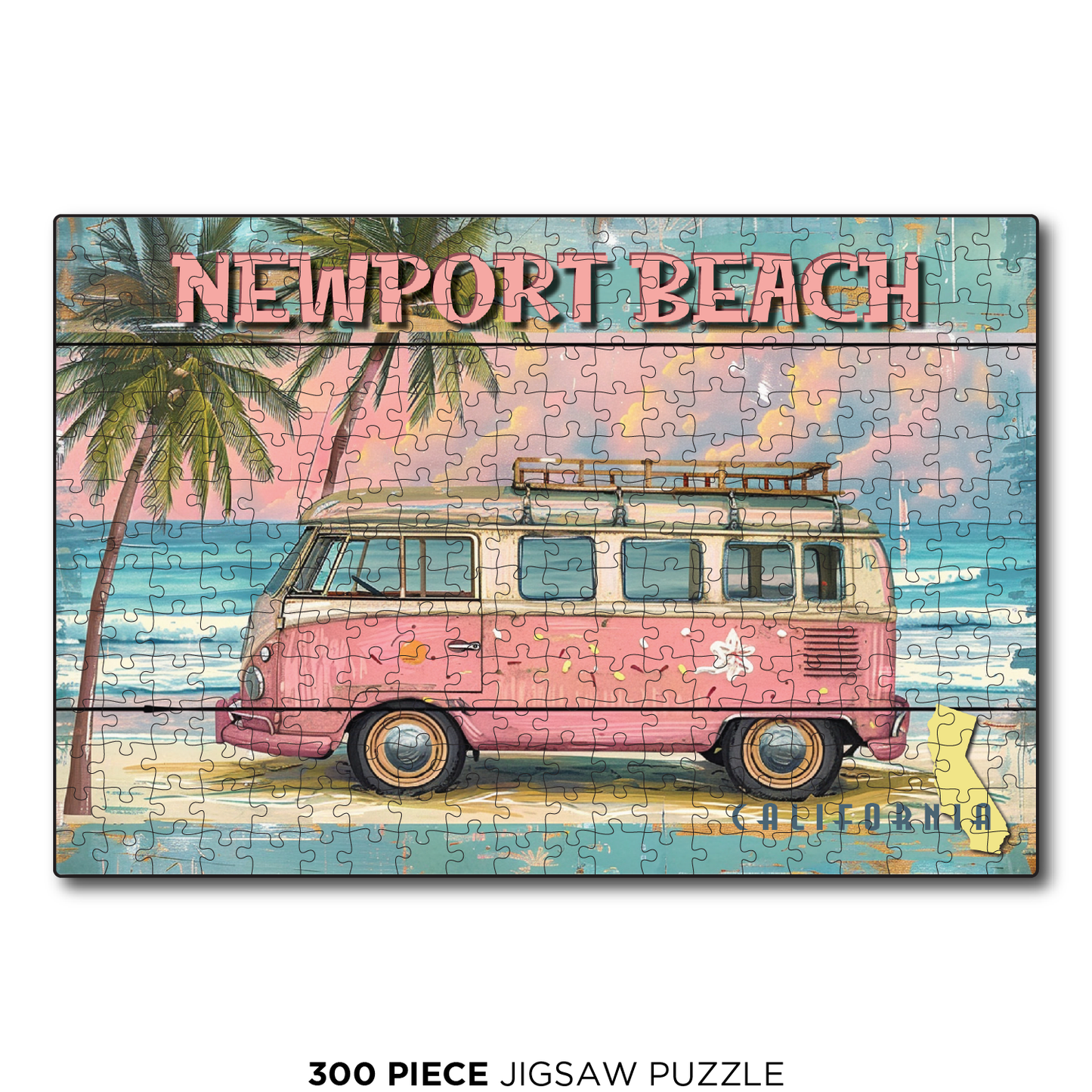 Newport Beach Pink Van