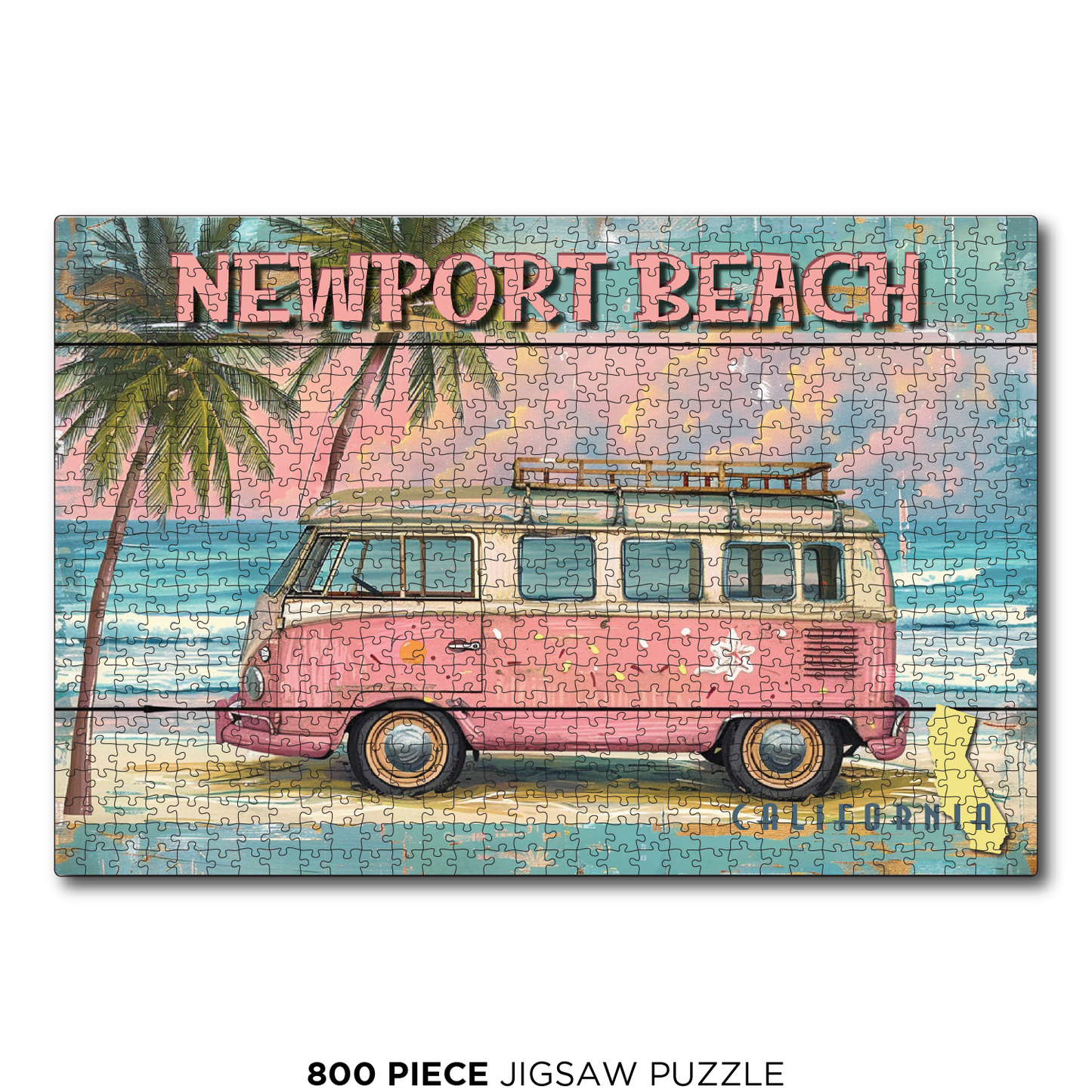 Newport Beach Pink Van