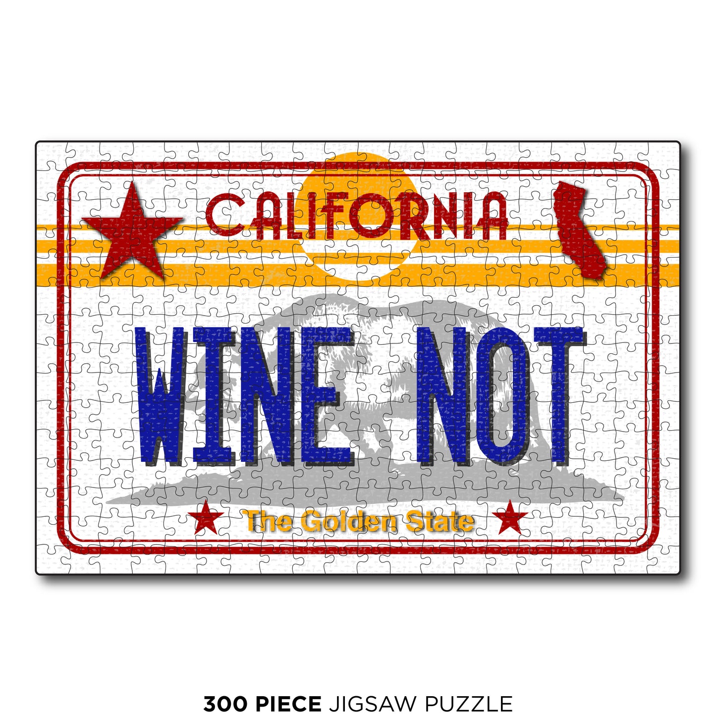 CA License Plate - Wine Not
