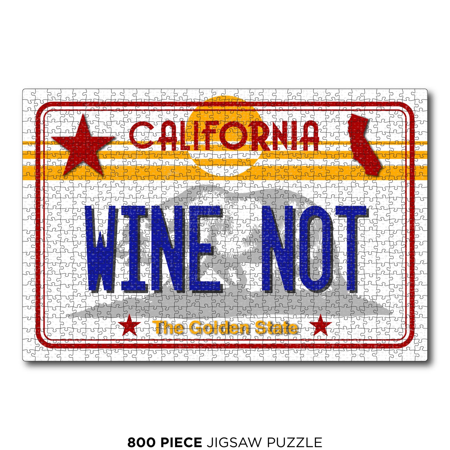 CA License Plate - Wine Not