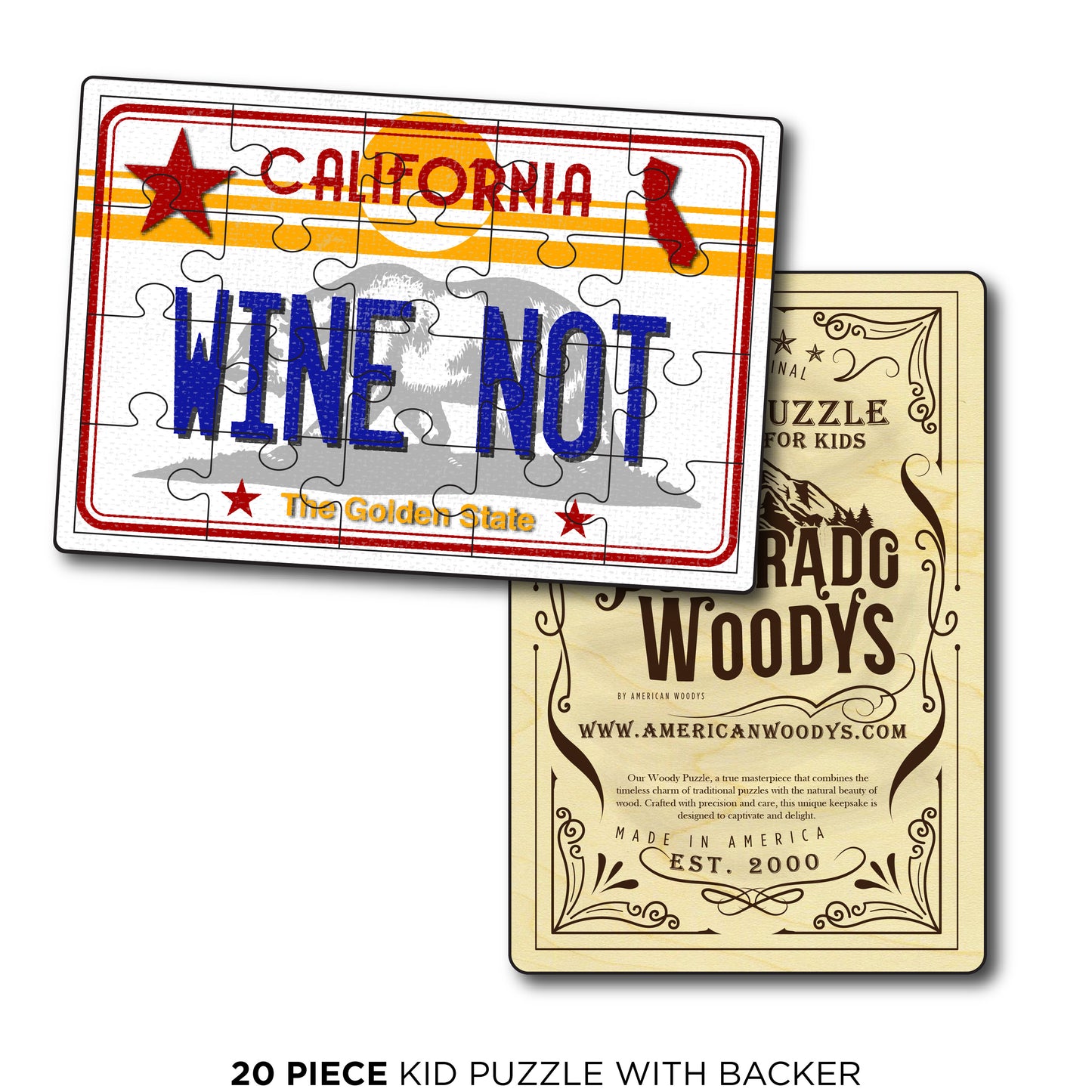CA License Plate - Wine Not