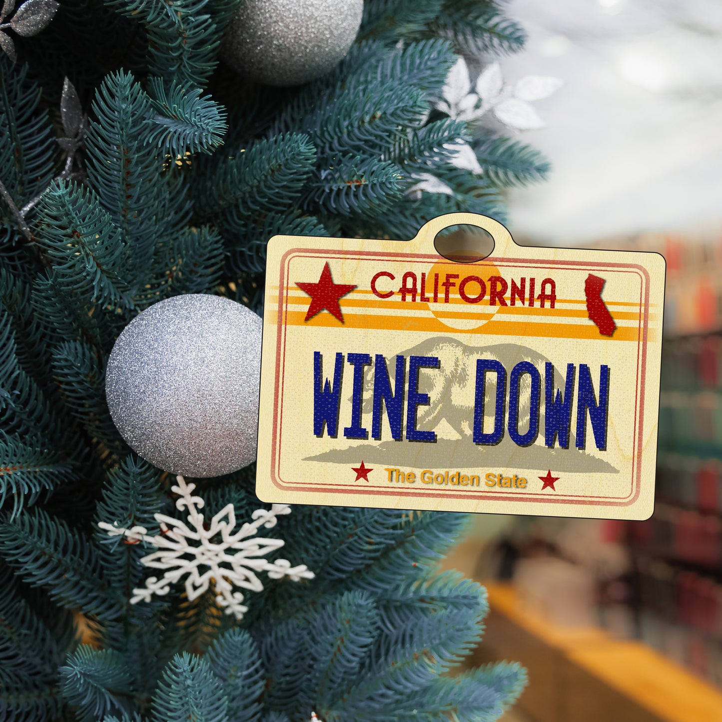 CA License Plate - Wine Down