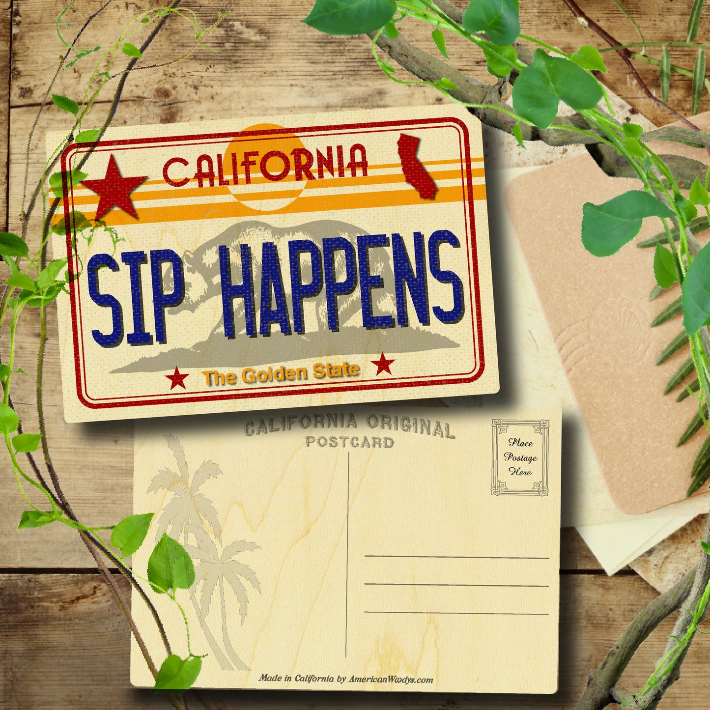 CA License Plate - Sip Happens