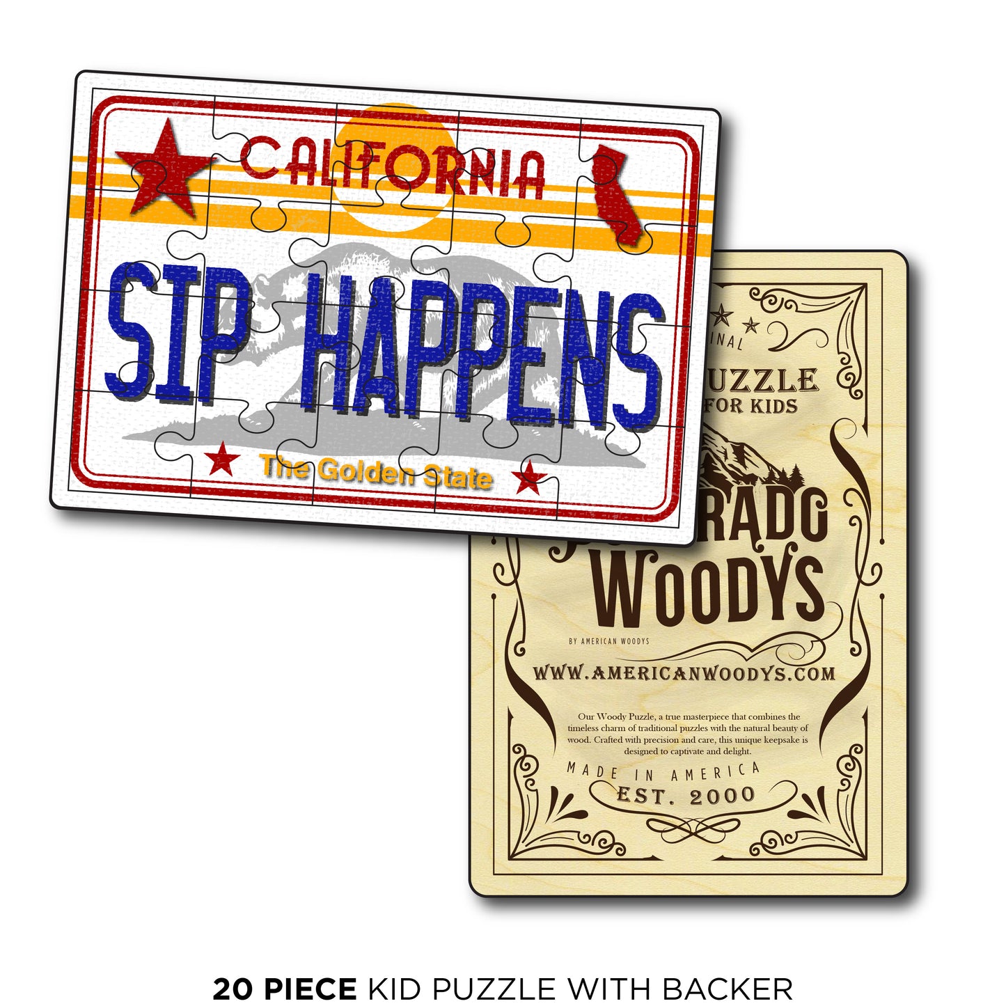 CA License Plate - Sip Happens