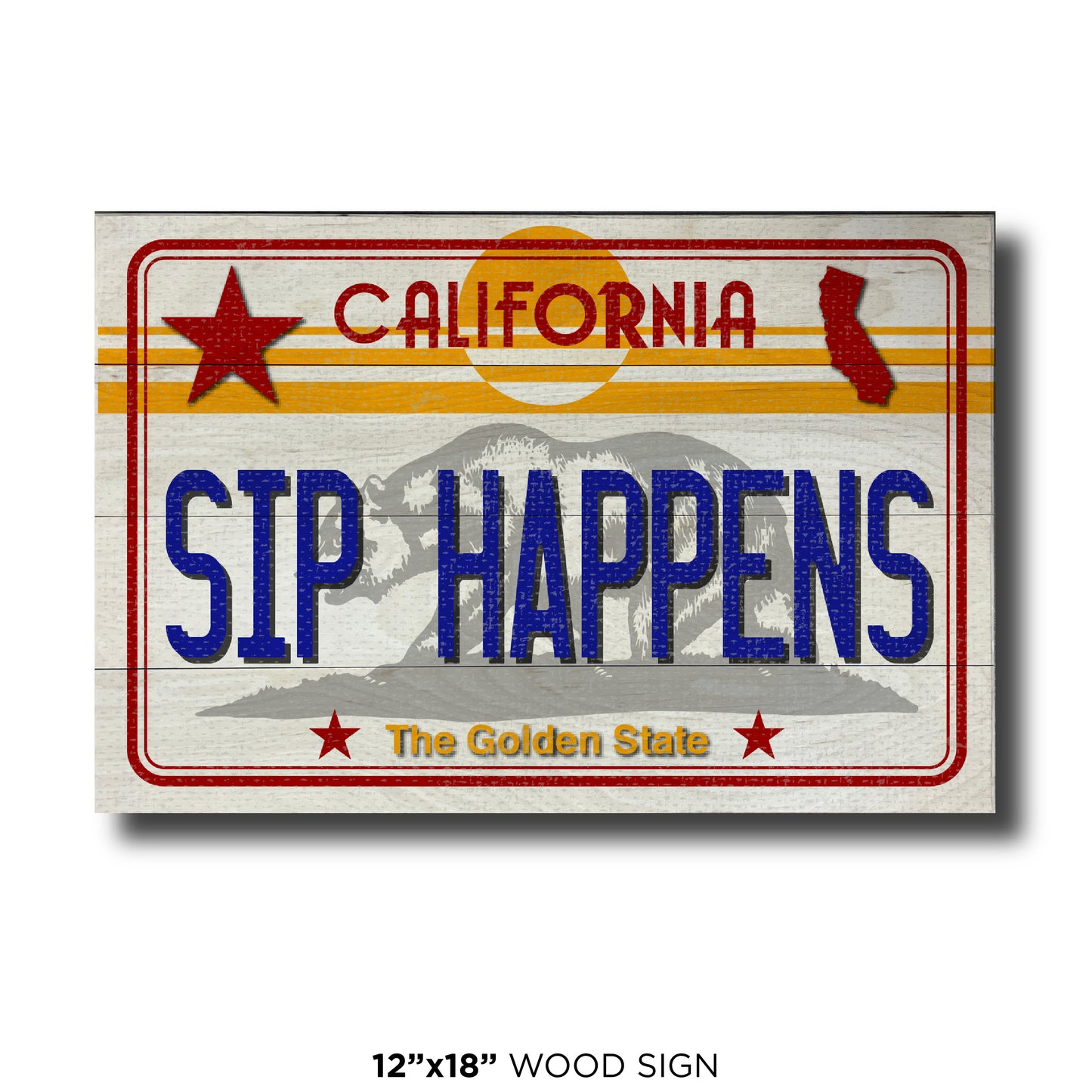 CA License Plate - Sip Happens