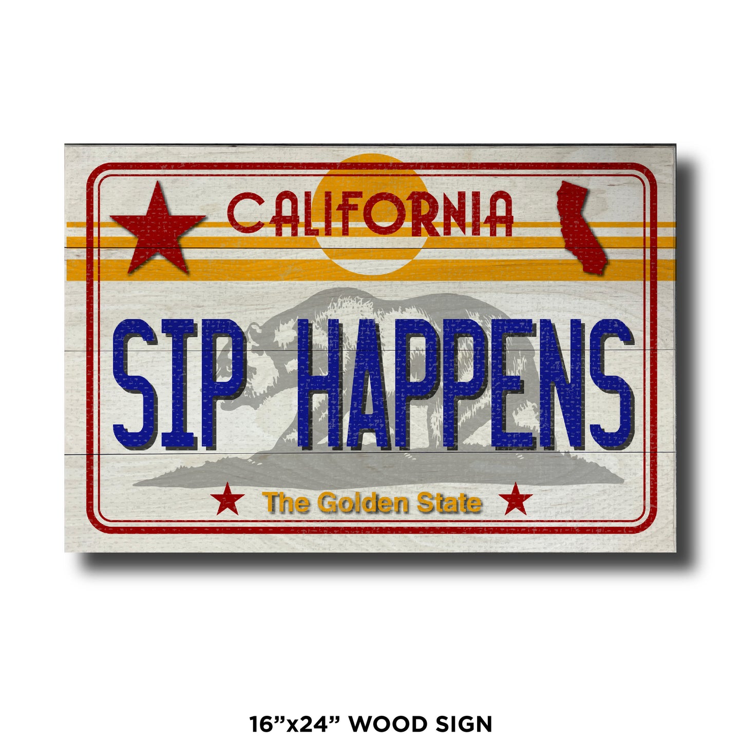 CA License Plate - Sip Happens