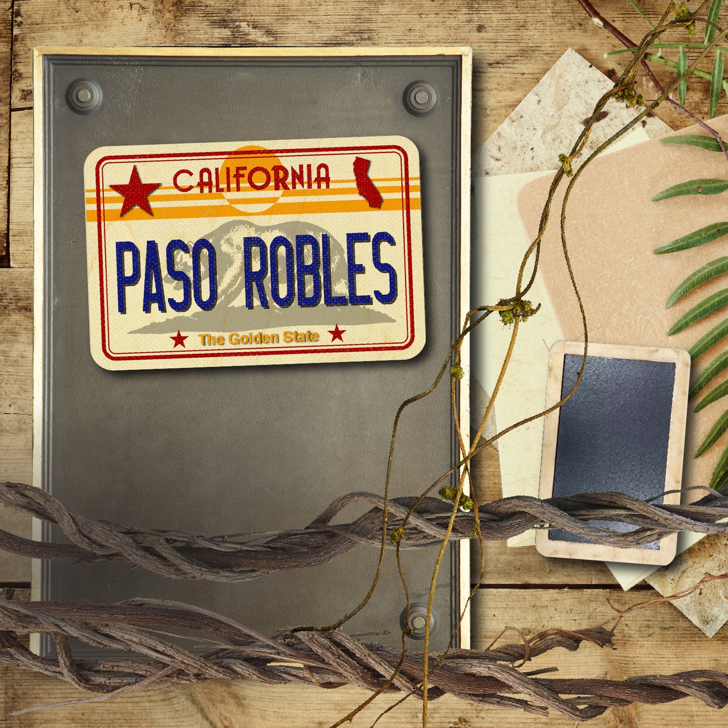 CA License Plate - Paso Robles
