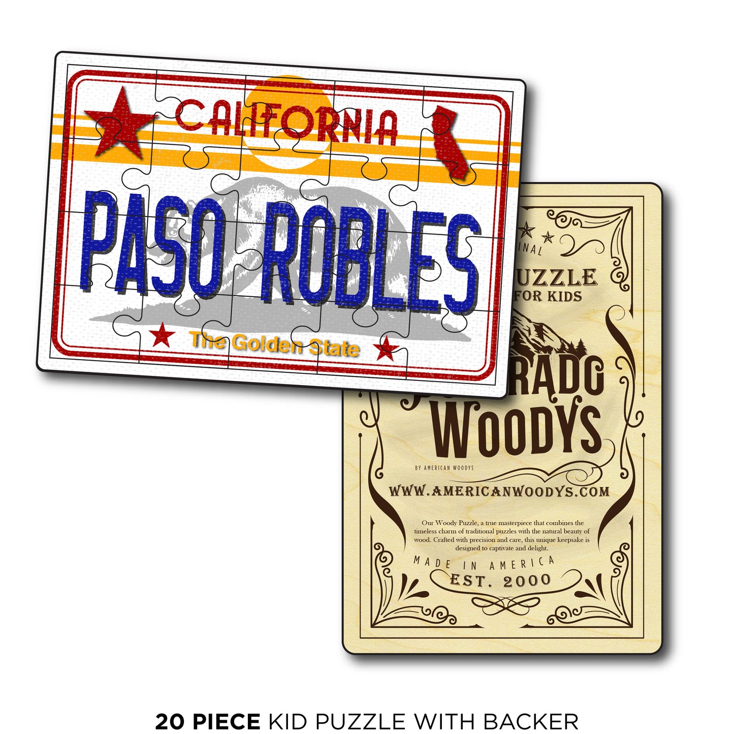 CA License Plate - Paso Robles