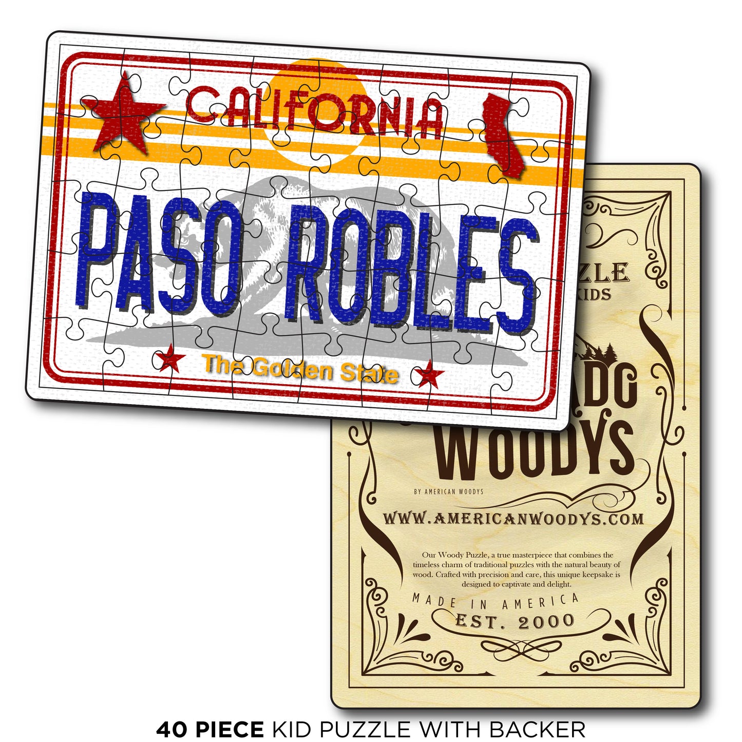 CA License Plate - Paso Robles