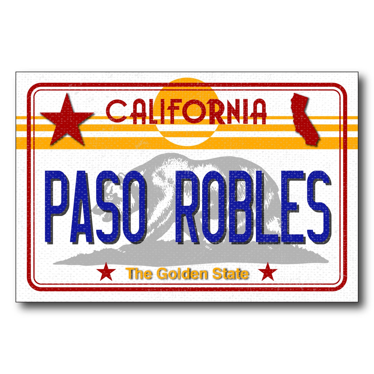 CA License Plate - Paso Robles