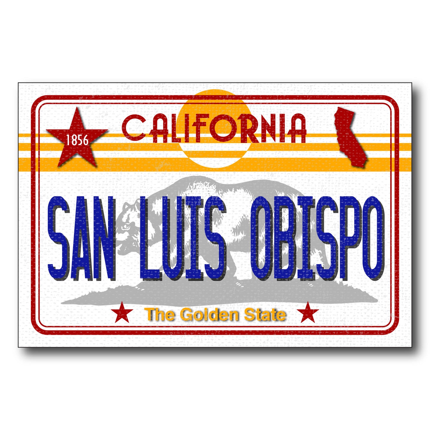 CA License Plate - San Luis Obispo