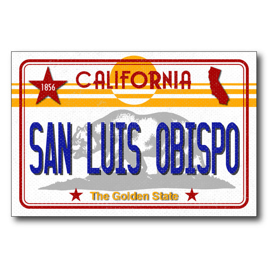 CA License Plate - San Luis Obispo