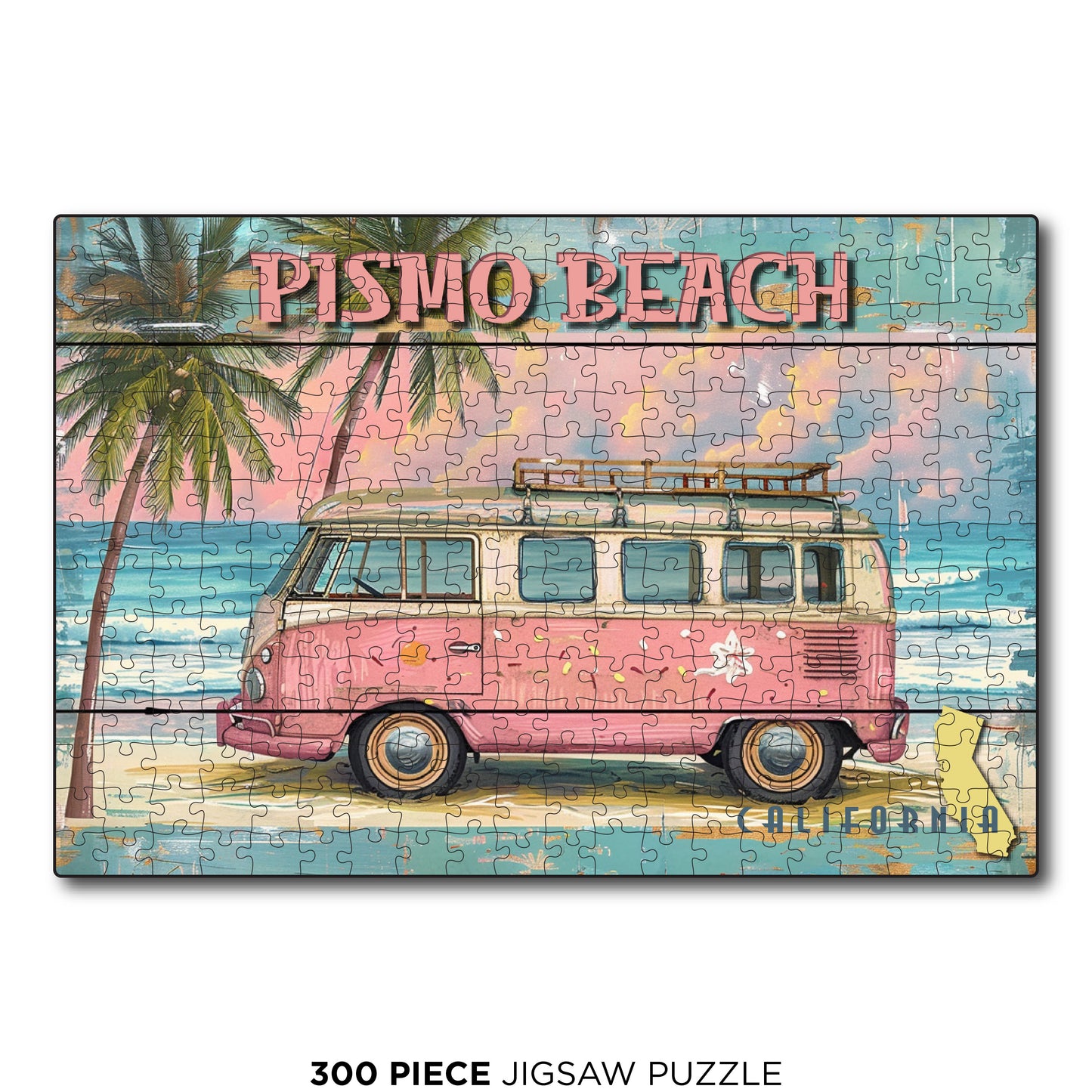 Pismo Beach Pink Van