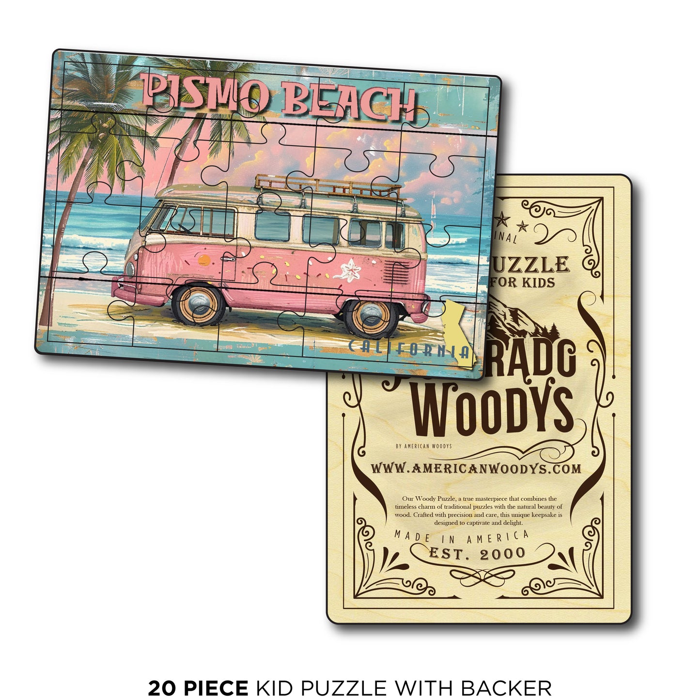 Pismo Beach Pink Van