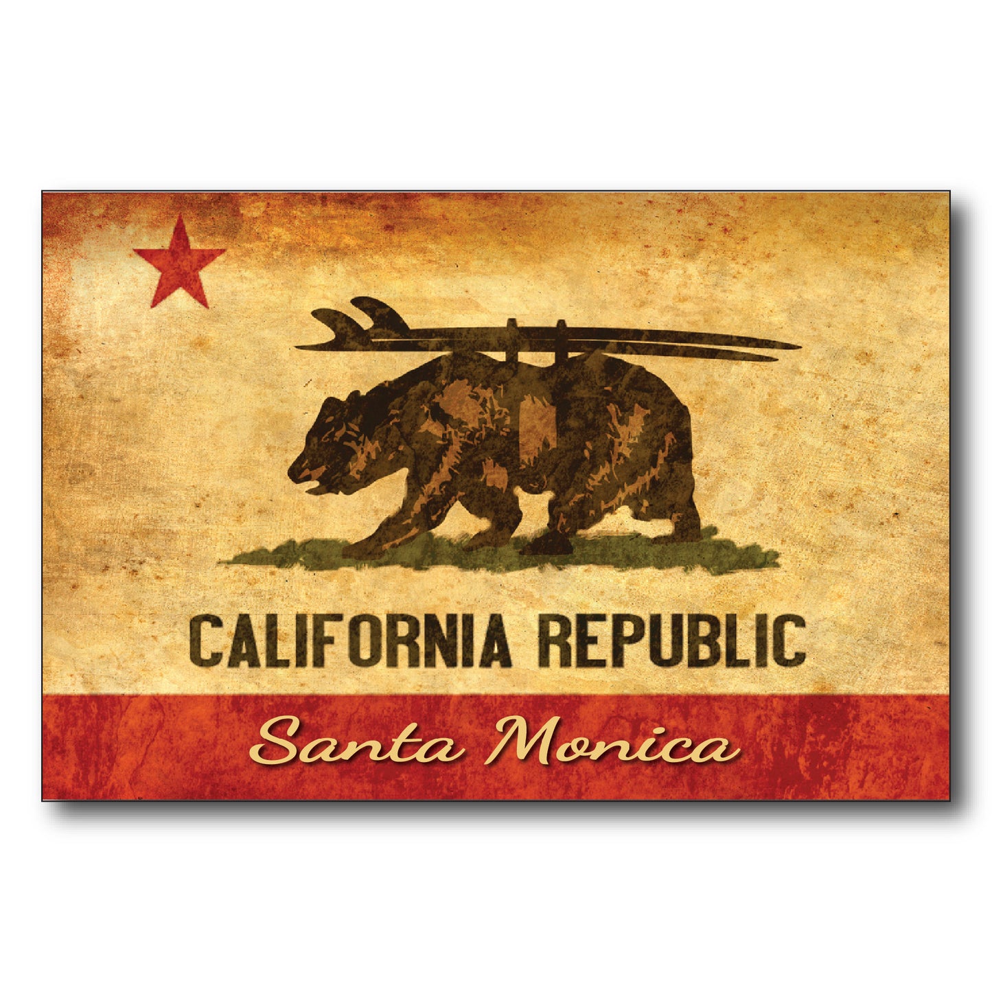 CA Republic Surf Bear Santa Monica
