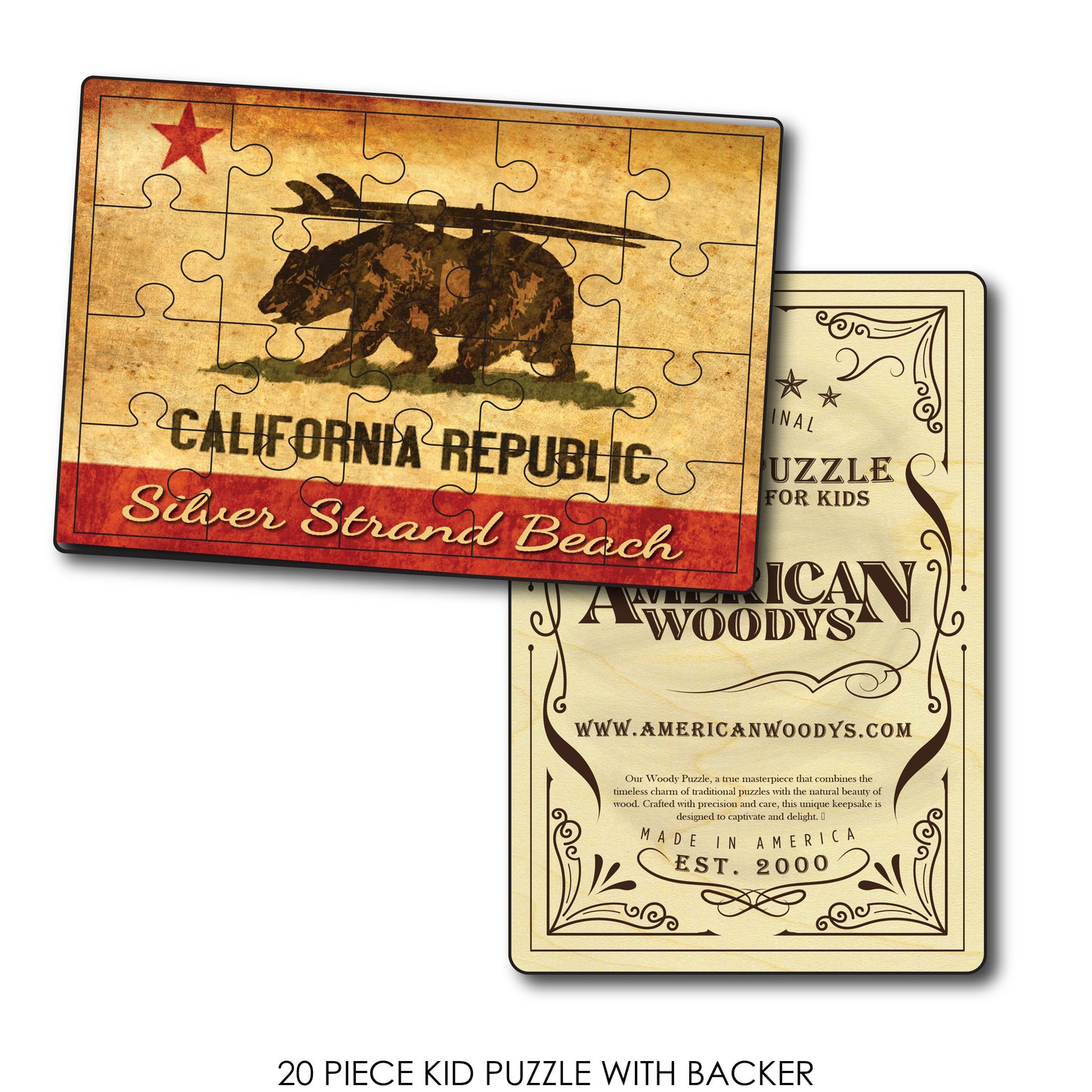 CA Republic Surf Bear Silver Strand Beach