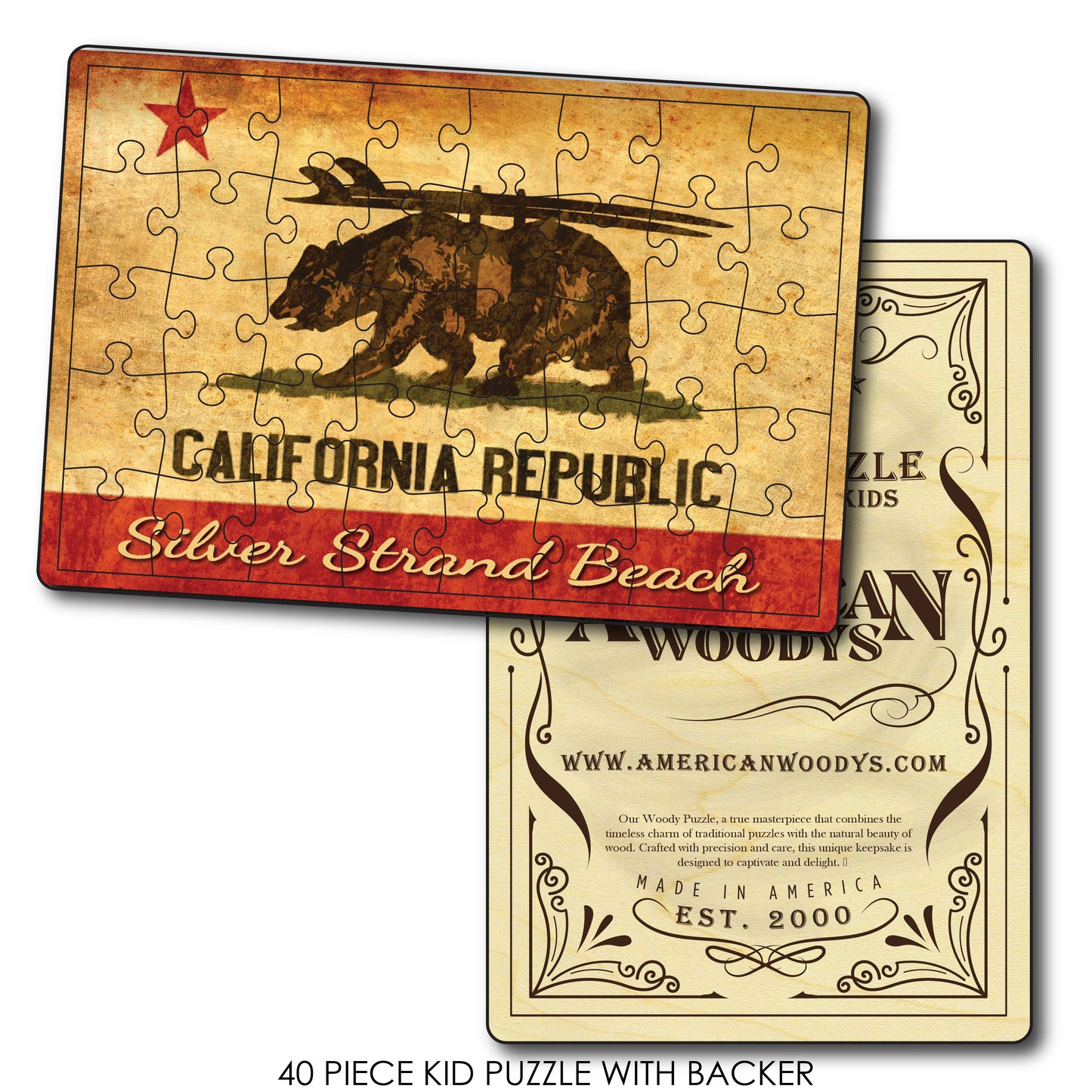 CA Republic Surf Bear Silver Strand Beach