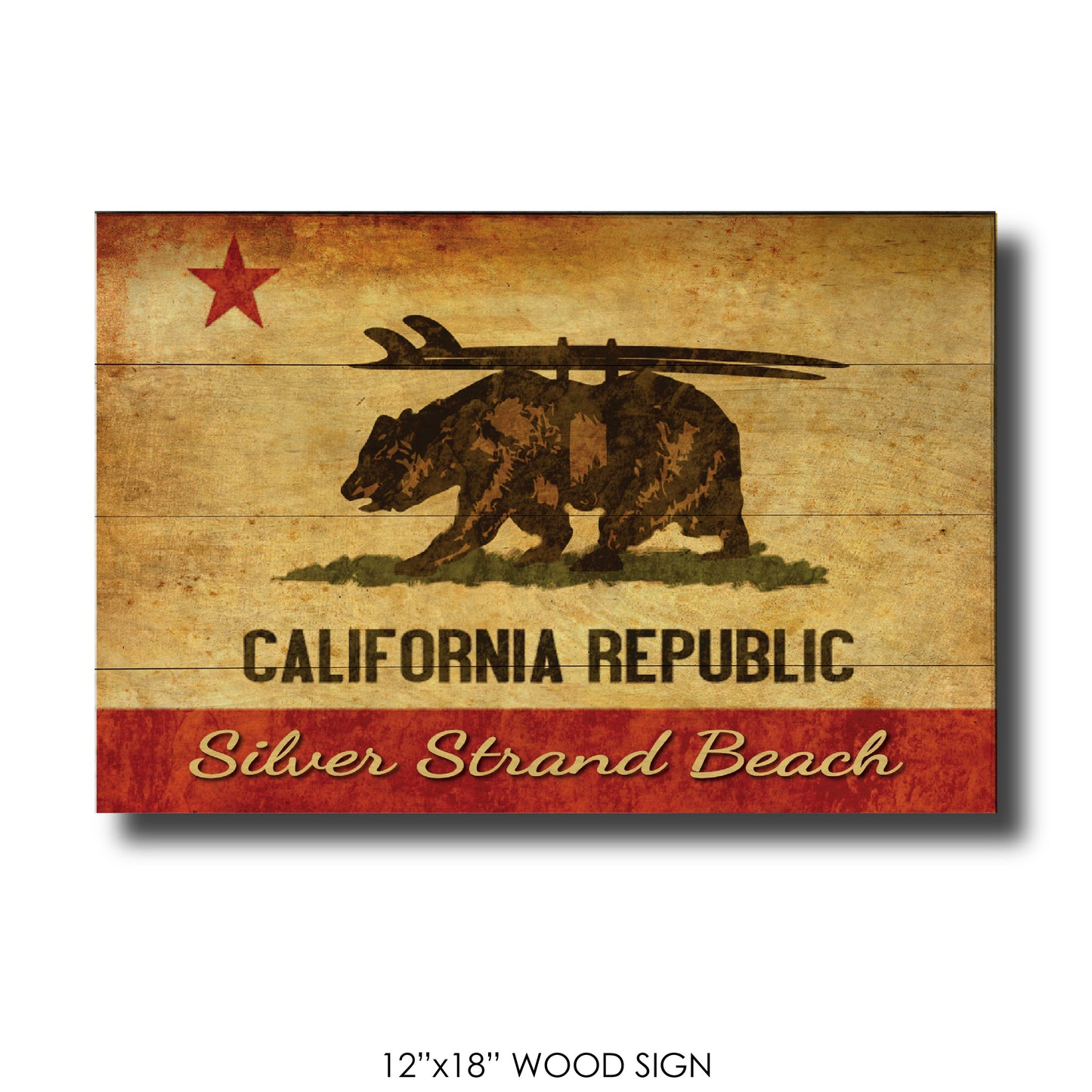 CA Republic Surf Bear Silver Strand Beach