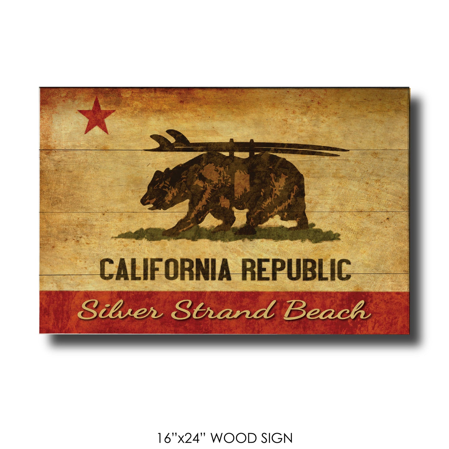 CA Republic Surf Bear Silver Strand Beach