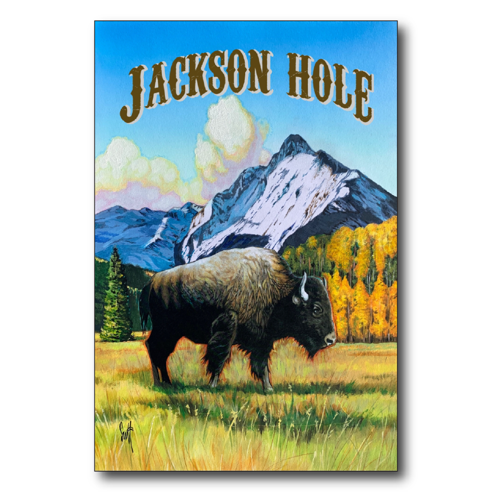 Jackson Hole West Bison