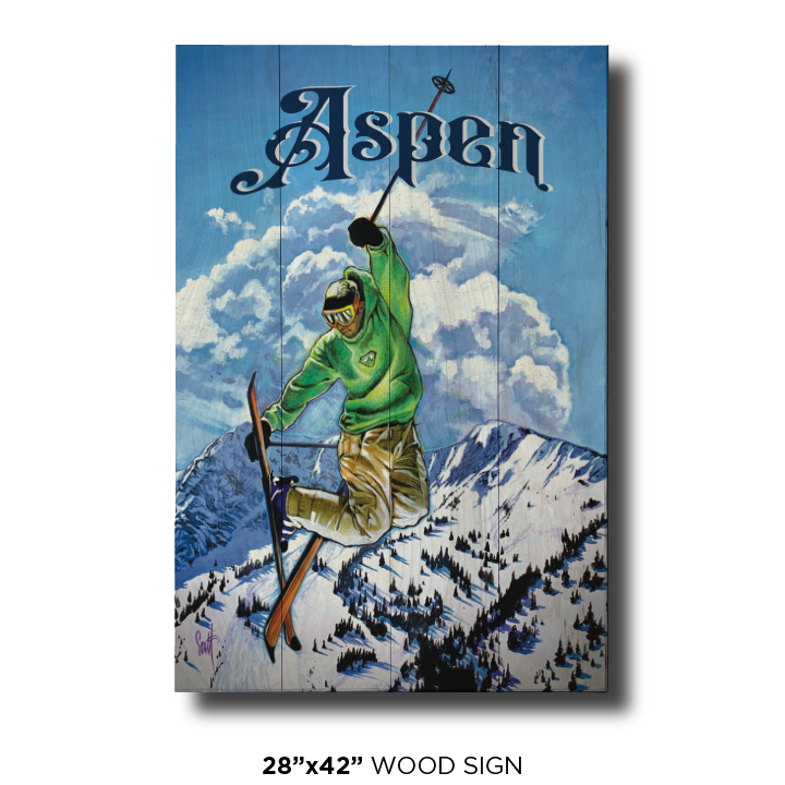 Aspen Flying Skier