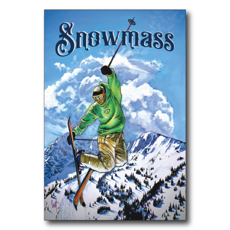 Snowmass Flying Skier